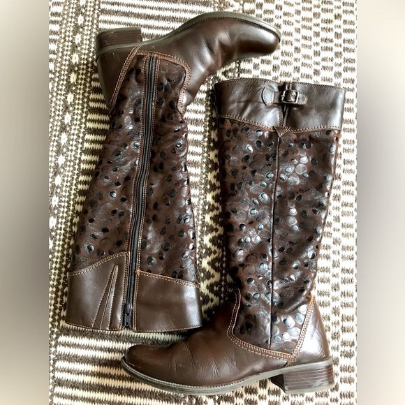 Marelbo Shoes - Sz 7🌹Leather Shearling Tall Boots Marelbo